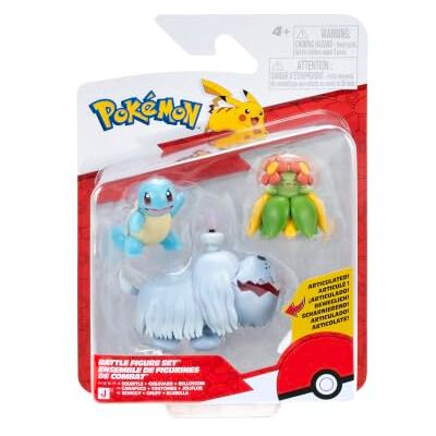 Pokémon PKW4559 – Battle Figure Set – Schiggy, Blubella, Gruff Officiellt figurset Pokémon PKW4559 – Battle Figure Set – Schiggy, Blubella, Gruff Officiellt figurset