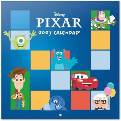 Grupo Erik Disney Pixar Wall Calendar 2027 UK Gifts, Merchandise Official Disney Pixar Calendar 2027 Square Wall Planner Month to View, Family Calendar 2027 UK Disney Merch Grupo Erik Disney Pixar Wall Calendar 2027 UK Gifts, Merchandise Official Disney Pixar Calendar 2027 Square Wall Planner Month to View, Family Calendar 2027 UK Disney Merch