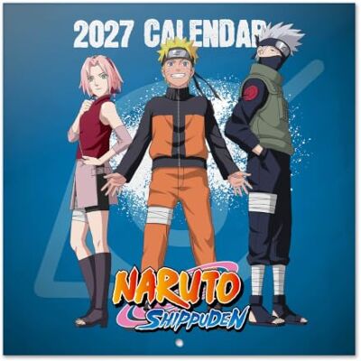Grupo Erik Naruto Shippuden Wall Calendar 2027 UK, Anime Gifts, Manga Merch Official Naruto Calendar 2027 Square Wall Planner Month to View, Family Calendar 2027 UK Naruto Merchandise, Manga Gifts Grupo Erik Naruto Shippuden Wall Calendar 2027 UK, Anime Gifts, Manga Merch Official Naruto Calendar 2027 Square Wall Planner Month to View, Family Calendar 2027 UK Naruto Merchandise, Manga Gifts