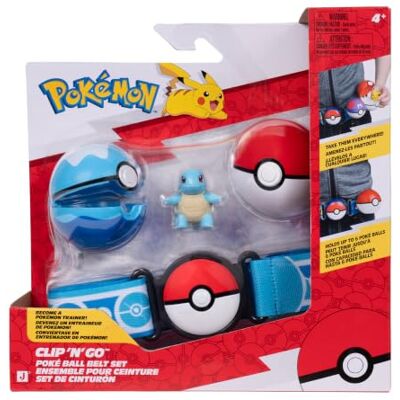 Pokémon PKW4744 Clip N´Go Belt Set 5cm Pokemon Battle Figure Squirtle Pokémon PKW4744 Clip N´Go Belt Set 5cm Pokemon Battle Figure Squirtle