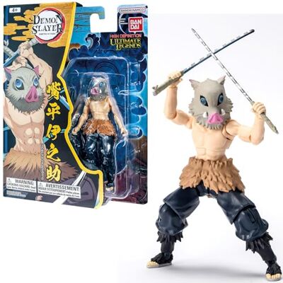 BANDAI Ultimate Legends HD Demon Slayer actionfigur 12 cm Inosuke Hashibira Officiell Demon Slayer-licens Inosuke ledad figur leksak för barn från 4 år och uppåt VE88963 BANDAI Ultimate Legends HD Demon Slayer actionfigur 12 cm Inosuke Hashibira Officiell Demon Slayer-licens Inosuke ledad figur leksak för barn från 4 år och uppåt VE88963