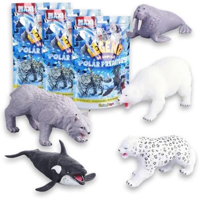 #sbabam Sbabam Legend of Animals Polar Predators, Barnspel från tidningskiosken, mjuka och utdragbara leksaker i påsar, Maxi samlarobjekt i gummi, 3-packar, presentidéer för barn, i 3 år #sbabam Sbabam Legend of Animals Polar Predators, Barnspel från tidningskiosken, mjuka och utdragbara leksaker i påsar, Maxi samlarobjekt i gummi, 3-packar, presentidéer för barn, i 3 år