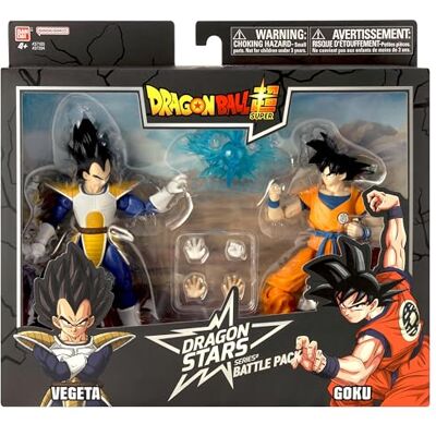 BANDAI Dragon Ball Super – Dragon Stars-kort 17 cm – Battle Pack – Vegeta vs Goku – paket med 2 Dragon Ball-samlarkort – Leksak för barn från 4 år – 37294 BANDAI Dragon Ball Super – Dragon Stars-kort 17 cm – Battle Pack – Vegeta vs Goku – paket med 2 Dragon Ball-samlarkort – Leksak för barn från 4 år – 37294