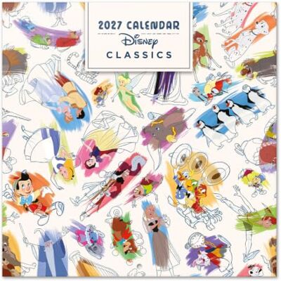 Grupo Erik Disney Classics Wall Calendar 2027 UK Gifts, Merchandise Official Disney Calendar 2027 Square Wall Planner Month to View, Family Calendar 2027 UK Disney Merch Grupo Erik Disney Classics Wall Calendar 2027 UK Gifts, Merchandise Official Disney Calendar 2027 Square Wall Planner Month to View, Family Calendar 2027 UK Disney Merch
