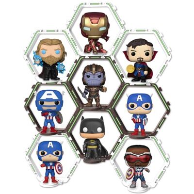 YODAR 9 st upphöjningsdisplayhylla för Funko POP-figurer, flytande hyllor, visningsskena för organiserare och dekoration, visningsstativ för samlarobjekt, lysande på natten YODAR 9 st upphöjningsdisplayhylla för Funko POP-figurer, flytande hyllor, visningsskena för organiserare och dekoration, visningsstativ för samlarobjekt, lysande på natten