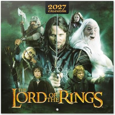 Grupo Erik The Lord Of The Rings Wall Calendar 2027 UK LOTR Gifts, Merch Official The Lord Of The Rings Calendar 2027 Square Wall Planner Month to View, Family Calendar 2027 UK LOTR Merchandise Grupo Erik The Lord Of The Rings Wall Calendar 2027 UK LOTR Gifts, Merch Official The Lord Of The Rings Calendar 2027 Square Wall Planner Month to View, Family Calendar 2027 UK LOTR Merchandise