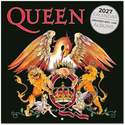 Grupo Erik Queen Wall Calendar 2027 UK Band Gifts, Merchandise Official Queen Calendar 2027 Square Wall Planner Month to View, Family Calendar 2027 UK Freddie Mercury Gifts, Merch Grupo Erik Queen Wall Calendar 2027 UK Band Gifts, Merchandise Official Queen Calendar 2027 Square Wall Planner Month to View, Family Calendar 2027 UK Freddie Mercury Gifts, Merch