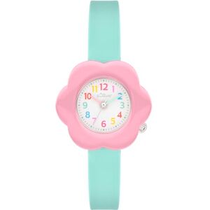 s.Oliver barnklocka – rund – rosa – 30 mm – klocka av metall med kvartsurverk på silikonband med stiftspänne – analog armbandsur – 3 atm vattentät – reptålig s.Oliver barnklocka – rund – rosa – 30 mm – klocka av metall med kvartsurverk på silikonband med stiftspänne – analog armbandsur – 3 atm vattentät – reptålig