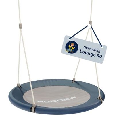 HUDORA Bogggunga lounge – höjdjusterbar hängande gunga med en diameter på 90/110 cm för upp till 150 kg – gunga med stängd sits – familjegunga för inomhus och utomhus HUDORA Bogggunga lounge – höjdjusterbar hängande gunga med en diameter på 90/110 cm för upp till 150 kg – gunga med stängd sits – familjegunga för inomhus och utomhus