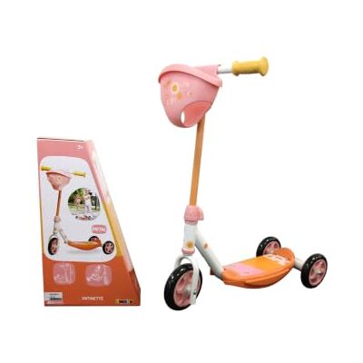 Smoby 3-hjulig sparkcykel Barnsparkcykel med dockhållare Justerbart styre Halkfria fotstöd Från 3 år Smoby 3-hjulig sparkcykel Barnsparkcykel med dockhållare Justerbart styre Halkfria fotstöd Från 3 år