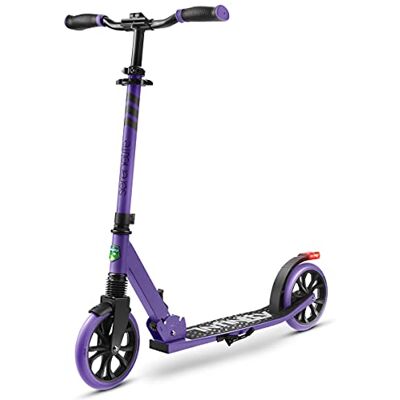SereneLife Hopfällbar sparkcykel Ståsparkcykel för tonåringar och vuxna med gummihandtag vid spetsen, legeringsdäck, justerbar T-stångshöjd, smidiga glidhjul, enkel manövrering. (purple) SereneLife Hopfällbar sparkcykel Ståsparkcykel för tonåringar och vuxna med gummihandtag vid spetsen, legeringsdäck, justerbar T-stångshöjd, smidiga glidhjul, enkel manövrering. (purple)