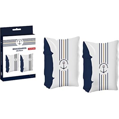 Blue Sky National Marine Brassards Armband 069882 Blå Vinyl 25 cm x 15 cm Barnleksak Utomhusspel Pool Från 3 år Blue Sky National Marine Brassards Armband 069882 Blå Vinyl 25 cm x 15 cm Barnleksak Utomhusspel Pool Från 3 år