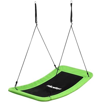 Relaxdays Böjd Nest Swing för barn och vuxna, 150 kg, Multi-Child, 150 x 80 cm, Grön Relaxdays Böjd Nest Swing för barn och vuxna, 150 kg, Multi-Child, 150 x 80 cm, Grön