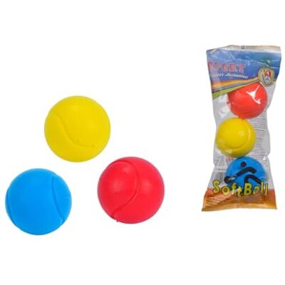 Simba 107354316 – 3 mjuka bollar, reservbollar, softball tennis, 7 cm, bollspel, från 3 år Simba 107354316 – 3 mjuka bollar, reservbollar, softball tennis, 7 cm, bollspel, från 3 år