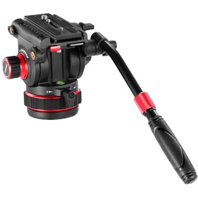 NEEWER Robust videostativsflytande huvud med panoramadämpning/kontinuerlig justerbar lutning, snabb frigöringsplatta, kompatibel med DJI RS, justerbart handtag, bas 75 mm, GM006 NEEWER Robust videostativsflytande huvud med panoramadämpning/kontinuerlig justerbar lutning, snabb frigöringsplatta, kompatibel med DJI RS, justerbart handtag, bas 75 mm, GM006