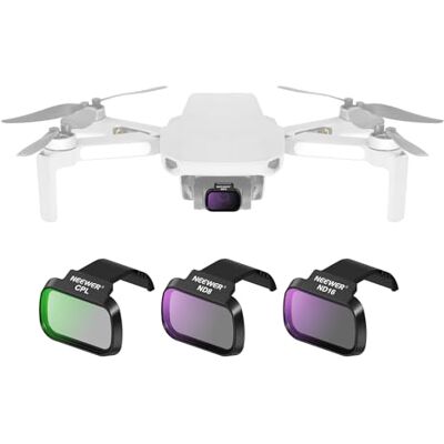 NEEWER ND-filteruppsättning kompatibel med DJI Mini 4K/2 SE/SE/2/Mavic Mini (3-pack), CPL/ND8/ND16 flerbelagd HD optiskt glas neutral densitetsfilter drönarkameralins tillbehör, FL-C41 NEEWER ND-filteruppsättning kompatibel med DJI Mini 4K/2 SE/SE/2/Mavic Mini (3-pack), CPL/ND8/ND16 flerbelagd HD optiskt glas neutral densitetsfilter drönarkameralins tillbehör, FL-C41
