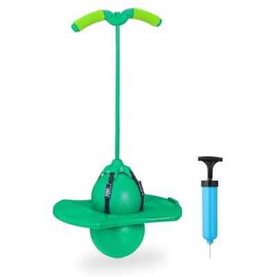 Relaxdays pogo ball barn upp till 100 kg med handtag grön ca 74 x 39 x 29 cm utomhusleksak Relaxdays pogo ball barn upp till 100 kg med handtag grön ca 74 x 39 x 29 cm utomhusleksak