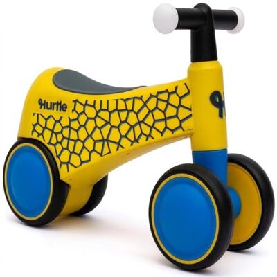 Hurtle Balanscykel för småbarn, Babyleksak för åldrarna 1–3, Pedalfri Balanstränare för baby med upplysta styren, Stabila körleksaker för småbarn 1–3, Utvecklar styrning och kontroll, Gul Hurtle Balanscykel för småbarn, Babyleksak för åldrarna 1–3, Pedalfri Balanstränare för baby med upplysta styren, Stabila körleksaker för småbarn 1–3, Utvecklar styrning och kontroll, Gul