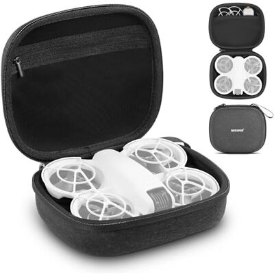 NEEWER Neo Drone förvaringsfodral, stänksäker nylon styv bärväska med stötsäker skuminsats, nätficka, karbinhake, kompatibel med DJI Neo, inte för Remote RC-N3, PB9 NEEWER Neo Drone förvaringsfodral, stänksäker nylon styv bärväska med stötsäker skuminsats, nätficka, karbinhake, kompatibel med DJI Neo, inte för Remote RC-N3, PB9