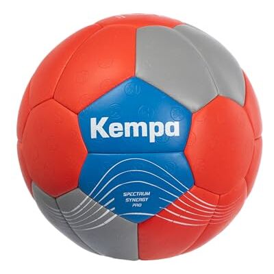 Kempa Spectrum Synergy Pro, handboll för barn och vuxna, handbollstopp, boll och träningsboll, röd/grå/blå Kempa Spectrum Synergy Pro, handboll för barn och vuxna, handbollstopp, boll och träningsboll, röd/grå/blå