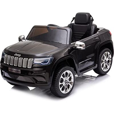 Feber – Jeep Cherokee svart 12 V R/C, elbil, 1-sits, radiostyrning, fordonsdetaljer: Strålkastare med ljus, 2 växlar, elektrisk gas och broms, 3 till 8 år, FAMOSA (800013449) Feber – Jeep Cherokee svart 12 V R/C, elbil, 1-sits, radiostyrning, fordonsdetaljer: Strålkastare med ljus, 2 växlar, elektrisk gas och broms, 3 till 8 år, FAMOSA (800013449)