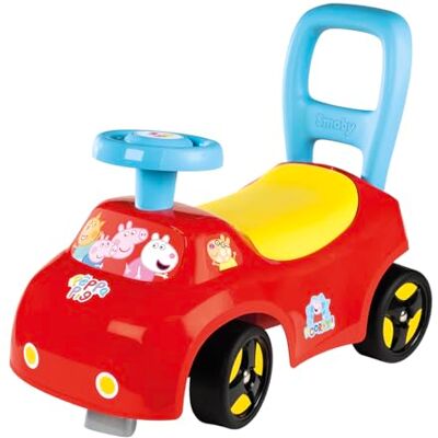 Smoby Peppa Pig Glidare – lättmanövrerat barnfordon med rattar – ryggstöd, förvaringsfack, tippskydd – för barn från 10 månader Smoby Peppa Pig Glidare – lättmanövrerat barnfordon med rattar – ryggstöd, förvaringsfack, tippskydd – för barn från 10 månader