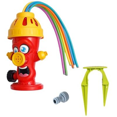 alldoro 60215 vattensprinkler Hydrant – för barn från 3 år – med vattensprutande slangar – färgglada – 13,5 x 9,5 x 22,5 cm, röd alldoro 60215 vattensprinkler Hydrant – för barn från 3 år – med vattensprutande slangar – färgglada – 13,5 x 9,5 x 22,5 cm, röd