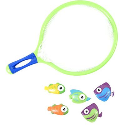 Blue Sky Fiskehåv med 5 fiskar skicklighets- och utomhusspel 040093 Barnleksak Fiskfångare Blå Plast 30 cm Från 3 år Blue Sky Fiskehåv med 5 fiskar skicklighets- och utomhusspel 040093 Barnleksak Fiskfångare Blå Plast 30 cm Från 3 år