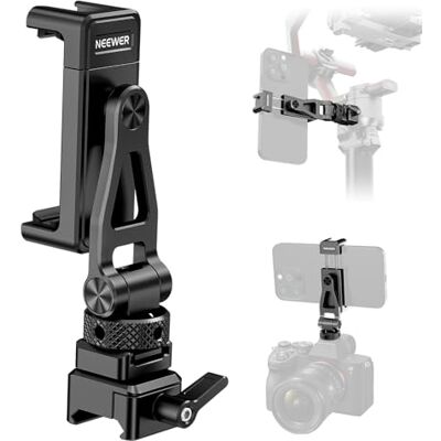 NEEWER Metallstativ montering med kallt skofäste och NATO-klämma för DJI RS4 RS3 Pro RS2 RSC2 Gimbal Stabilisator, 180° lutande telefonklämhållare kompatibel med iPhone 16 15 Pro kameraburar, GA010 NEEWER Metallstativ montering med kallt skofäste och NATO-klämma för DJI RS4 RS3 Pro RS2 RSC2 Gimbal Stabilisator, 180° lutande telefonklämhållare kompatibel med iPhone 16 15 Pro kameraburar, GA010