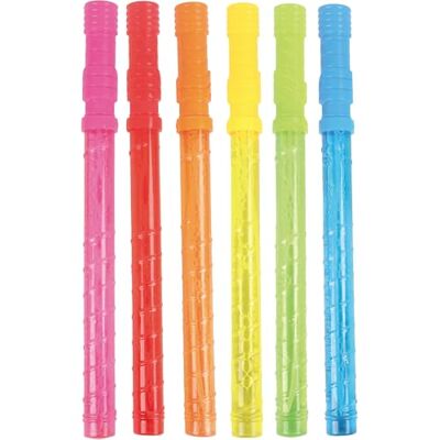 Blue Sky Set med 6 bubbelsvärd tvålbubblor 049364 flerfärgad plast leksak för barn utomhuslek födelsedag bubbelstav uppladdningsbart 37 cm 3 år Blue Sky Set med 6 bubbelsvärd tvålbubblor 049364 flerfärgad plast leksak för barn utomhuslek födelsedag bubbelstav uppladdningsbart 37 cm 3 år