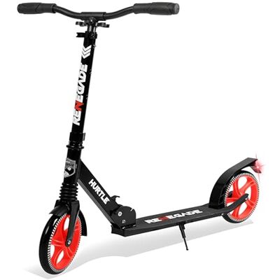 Hurtle Renegade Kick Scooters för Barn Tonåringar Vuxna Scooter med 2 hjul med justerbart T-Bar Styre Halkfri Legeringsplatta Bärbar Vikbar Scooter för barn med axelrem Hurtle Renegade Kick Scooters för Barn Tonåringar Vuxna Scooter med 2 hjul med justerbart T-Bar Styre Halkfri Legeringsplatta Bärbar Vikbar Scooter för barn med axelrem