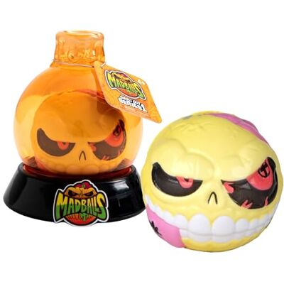Bizak Madballs trolldryck, monsterbollar med läskig design, hoppar upp till 3 m, orange kruka gul boll, 6 samlarvarelser, 4 år, (64433056-4) Bizak Madballs trolldryck, monsterbollar med läskig design, hoppar upp till 3 m, orange kruka gul boll, 6 samlarvarelser, 4 år, (64433056-4)