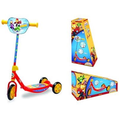Smoby Iron Man 3-hjulsskoter Justerbar Upp till 67 cm Halkfria fotstöd Från 3 år Maxvikt 20 kg Smoby Iron Man 3-hjulsskoter Justerbar Upp till 67 cm Halkfria fotstöd Från 3 år Maxvikt 20 kg