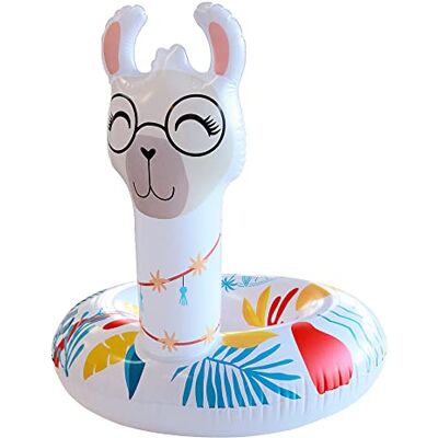 Blue Sky – lama-boje – uppblåsbar – 069348 – vit – vinyl – 100 cm i diameter – leksak för barn och vuxna – utomhusspel – pool – från 8 år Blue Sky – lama-boje – uppblåsbar – 069348 – vit – vinyl – 100 cm i diameter – leksak för barn och vuxna – utomhusspel – pool – från 8 år