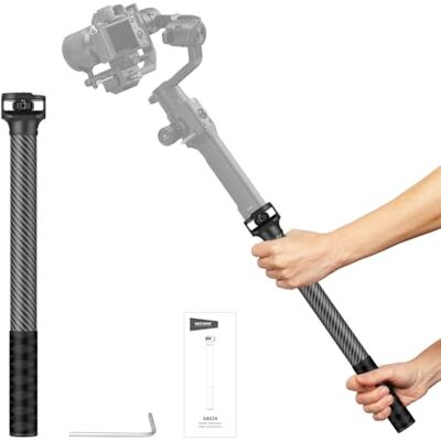 NEEWER Kolfiber Gimbal förlängningsstång, 40 cm stabiliserande bomarm med anti-avböjningsbaffel 1/4 tum skruv kompatibel med DJI Ronin RS4 Pro Mini RS 4 3 2, inte för RS5 RS3 mini, max belastning 10 NEEWER Kolfiber Gimbal förlängningsstång, 40 cm stabiliserande bomarm med anti-avböjningsbaffel 1/4 tum skruv kompatibel med DJI Ronin RS4 Pro Mini RS 4 3 2, inte för RS5 RS3 mini, max belastning 10