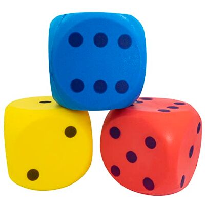 Idena 40227-Mjuk kub i blått, gult och rött (inte möjligt val), skumkub ca. 15 cm för varierad spelglädje, 40227, blå, röd, gul Idena 40227-Mjuk kub i blått, gult och rött (inte möjligt val), skumkub ca. 15 cm för varierad spelglädje, 40227, blå, röd, gul