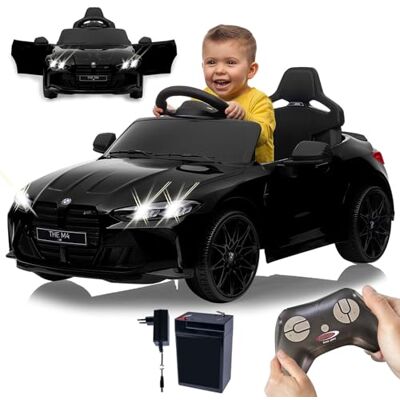JAMARA 461867 Ride-on BMW M4 2,4 GHz Li-Power 12,6, elbil för barn från 3 år, elektrisk barnbil, elektrisk sits, presentidé, bär- och draghandtag, transporthjul JAMARA 461867 Ride-on BMW M4 2,4 GHz Li-Power 12,6, elbil för barn från 3 år, elektrisk barnbil, elektrisk sits, presentidé, bär- och draghandtag, transporthjul