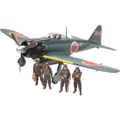 TAMIYA 61103 Mitsubishi militär 61103-1:48 japansk A6M5/5a Zero Fighter, modelltillverkning, plastbyggsats, hantverk, hobby, limning, plastbyggsats, omålad TAMIYA 61103 Mitsubishi militär 61103-1:48 japansk A6M5/5a Zero Fighter, modelltillverkning, plastbyggsats, hantverk, hobby, limning, plastbyggsats, omålad