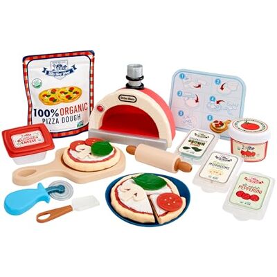 little tikes Creative Chefs Pizzakit – med speciell smink! Mix-leksand, 22 tillbehör, realistisk pizzabagare rollspel, för pojkar och flickor från 3 år, inte ätbar little tikes Creative Chefs Pizzakit – med speciell smink! Mix-leksand, 22 tillbehör, realistisk pizzabagare rollspel, för pojkar och flickor från 3 år, inte ätbar