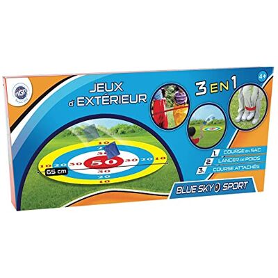 Blue Sky 3-i-1-pack kasta vikter och racing bundna flerfärgad 043274 utomhusspel från 4 år Blue Sky 3-i-1-pack kasta vikter och racing bundna flerfärgad 043274 utomhusspel från 4 år