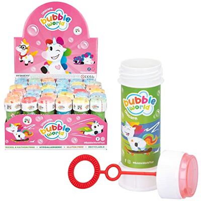 COLORBABY DULCOP förpackning med 36 enhörningsbubblor 60 ml 047815PA flerfärgad plast officiell licens barnleksak utomhusspel från 3 år COLORBABY DULCOP förpackning med 36 enhörningsbubblor 60 ml 047815PA flerfärgad plast officiell licens barnleksak utomhusspel från 3 år