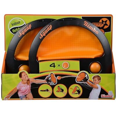 Simba Squap Fangbollspel (set om 2) – kasta och fångstspel för barn från 6 år – populärt actionspel för trädgård, strand och fritid – utomhusleksak för pojkar, flickor Simba Squap Fangbollspel (set om 2) – kasta och fångstspel för barn från 6 år – populärt actionspel för trädgård, strand och fritid – utomhusleksak för pojkar, flickor