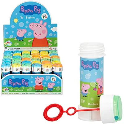 COLORBABY Out of the blue tvålbubbel-tålamodsspel Peppa Pig Export. cm 60 ml bubblor, flerfärgad, 36 unidades COLORBABY Out of the blue tvålbubbel-tålamodsspel Peppa Pig Export. cm 60 ml bubblor, flerfärgad, 36 unidades