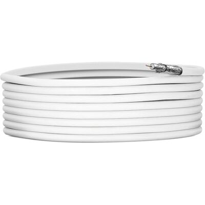 TechniSat 50 m Basic SAT koaxialkabel – 110 dB, 4-vägs skärmad, 5–3000 MHz, PVC-kappa, stål/koppar innerledare, premium antennkabel för satellit, DVB-S2, DVB-C, BK & HDTV, 4K TechniSat 50 m Basic SAT koaxialkabel – 110 dB, 4-vägs skärmad, 5–3000 MHz, PVC-kappa, stål/koppar innerledare, premium antennkabel för satellit, DVB-S2, DVB-C, BK & HDTV, 4K