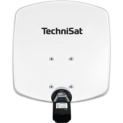 TechniSat DIGIDISH 33 – Satellitskål för 1 deltagare (33 cm litet satellitsystem – komplett set med väggfäste och satfinder V/H-LNB) vit TechniSat DIGIDISH 33 – Satellitskål för 1 deltagare (33 cm litet satellitsystem – komplett set med väggfäste och satfinder V/H-LNB) vit