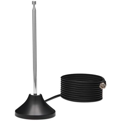 TechniSat DIGIFLEX TT7 – Passiv inomhusantenn för DVB-T2 HD, DAB+, FM, stavantenn för inomhusbruk, 3 m koaxialkabel med F-kontakt, 75 ohm impeddans, antenn för TV-mottagarradio, svart TechniSat DIGIFLEX TT7 – Passiv inomhusantenn för DVB-T2 HD, DAB+, FM, stavantenn för inomhusbruk, 3 m koaxialkabel med F-kontakt, 75 ohm impeddans, antenn för TV-mottagarradio, svart