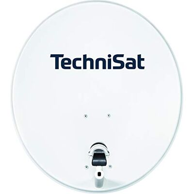TechniSat TECHNITENNE 70 digital parabolantenn för 4 användare (70 cm, komplett antennset med maststöd och Quattro-Switch-LNB), ljusgrå TechniSat TECHNITENNE 70 digital parabolantenn för 4 användare (70 cm, komplett antennset med maststöd och Quattro-Switch-LNB), ljusgrå