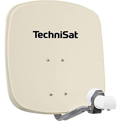 TechniSat DIGIDISH 45 – Satellitskål för 2 deltagare (45 cm litet satellitsystem – komplett set med väggfäste och universal Twin LNB) beige TechniSat DIGIDISH 45 – Satellitskål för 2 deltagare (45 cm litet satellitsystem – komplett set med väggfäste och universal Twin LNB) beige