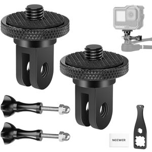 NEEWER Kamera action tripod adapter med 1/4 tum 20 skruvtillbehör, aluminiumlegering tillbehör, kompatibel med Insta360 X5 X4 X3 GoPro Hero 13 12 dji Osmo Action 5 Pro 4 3 AKASO APEMAN, GP-81 NEEWER Kamera action tripod adapter med 1/4 tum 20 skruvtillbehör, aluminiumlegering tillbehör, kompatibel med Insta360 X5 X4 X3 GoPro Hero 13 12 dji Osmo Action 5 Pro 4 3 AKASO APEMAN, GP-81