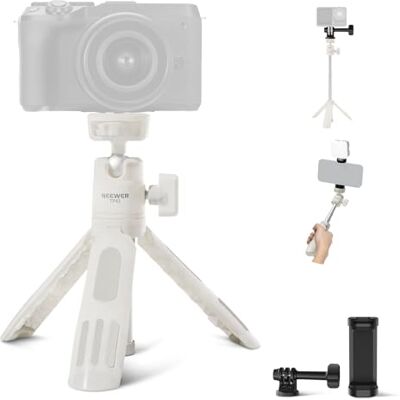 NEEWER Mini stationär selfiepinne stativ kompatibel med iPhone GoPro Insta360 DJI med 360° kulhuvud upphöjd centralaxel, metall bärbar liten skrivbordskamera webbkamera mobiltelefon vlogstativ, TP43 NEEWER Mini stationär selfiepinne stativ kompatibel med iPhone GoPro Insta360 DJI med 360° kulhuvud upphöjd centralaxel, metall bärbar liten skrivbordskamera webbkamera mobiltelefon vlogstativ, TP43